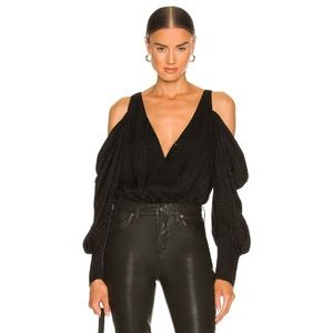 House of Harlow 1960 x REVOLVE - Ginger Bodysuit | Black | Size: XXS | NWT